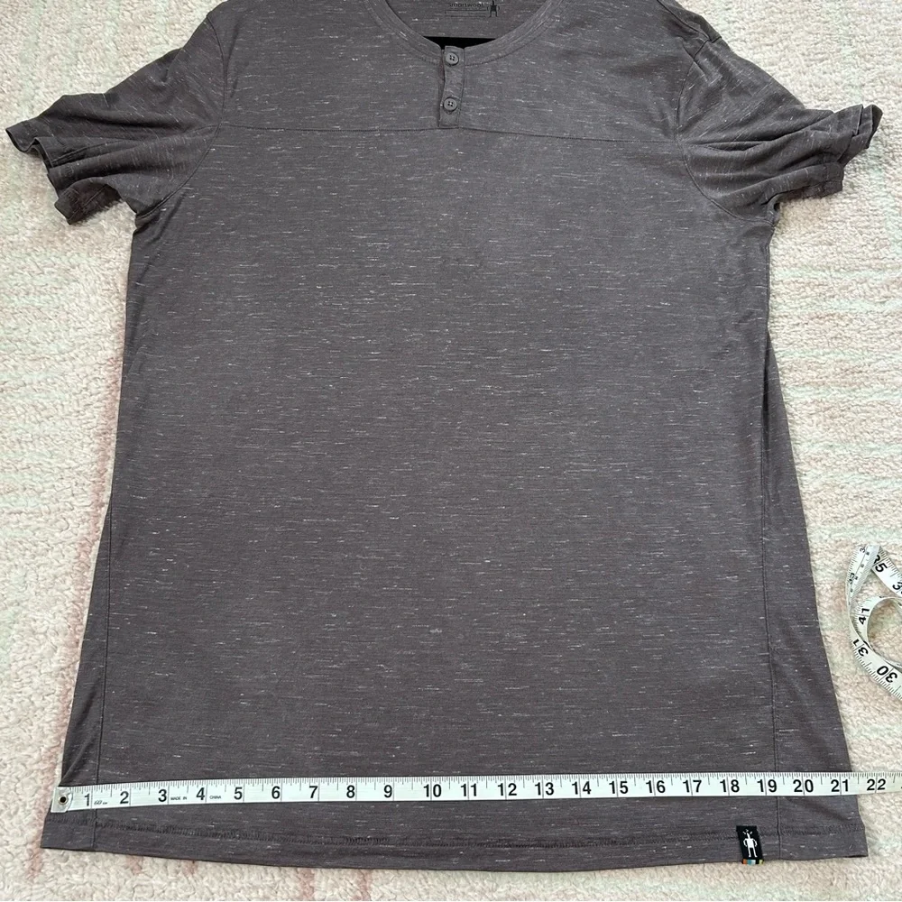 Smartwool Dusty Purple Short Sleeve Tee Wool Hemp Size Large Outdoors Camping - Picture 8 of 14